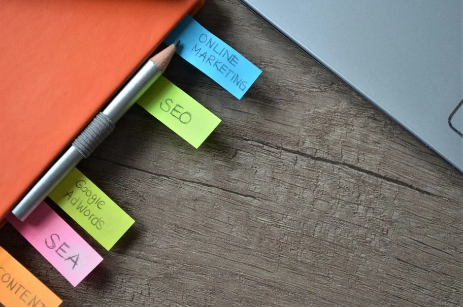 Close-up of various marketing documents on a desk, perfect for business and strategy discussions.